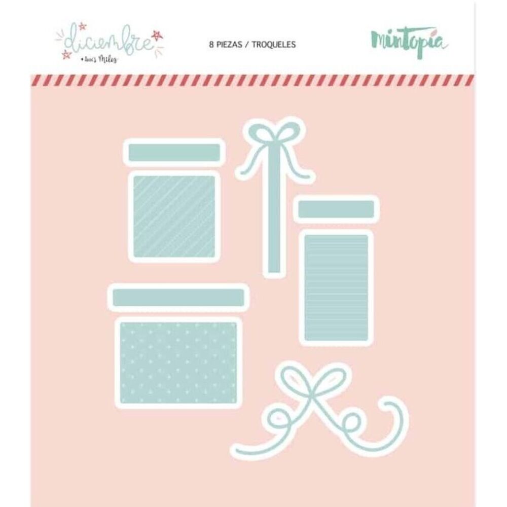 RARE Mintopia Christmas Present‎ Metal Cutting Dies Diciembre Troquel Regalos